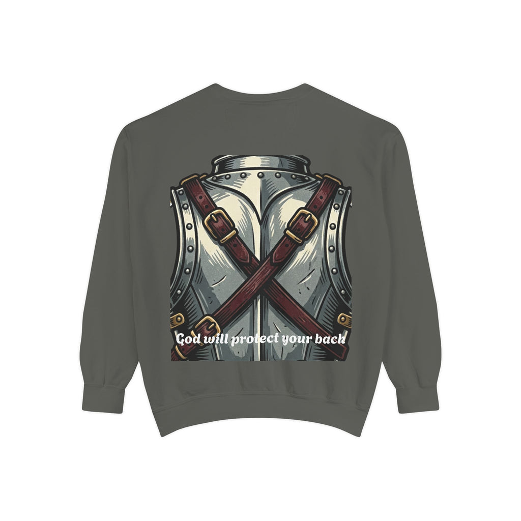 Armor of God Sweatshirt – 'Put On Full Armor of God' Christian Graphic Pullover