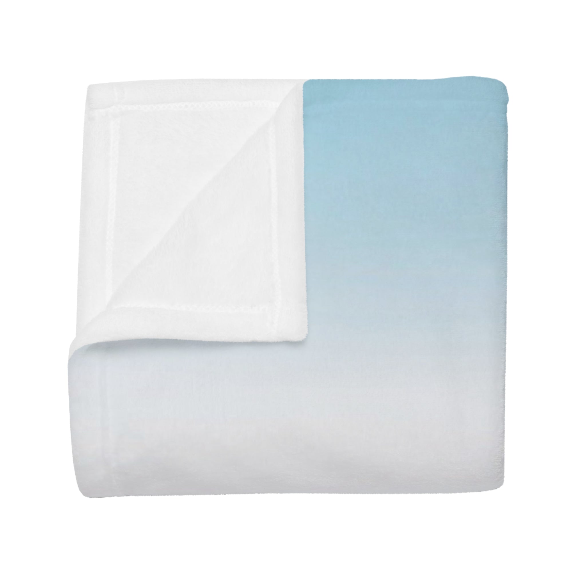 Mist-Covered Mountain Plush Fleece Blanket — Soft Scenic Landscape Throw