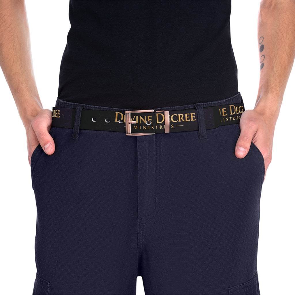 Devine Decree Ministries Logo Belt — Religious Branded Apparel
